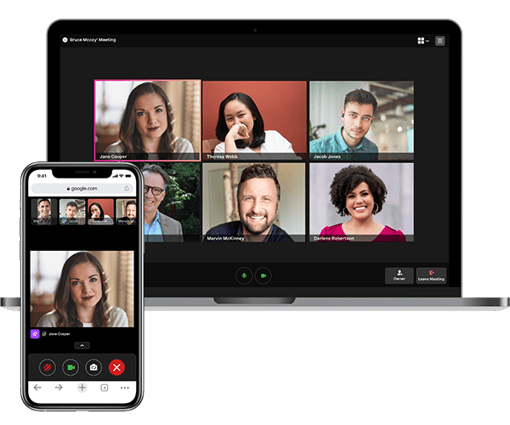 Meetings API video conferencing on mobile and desktop