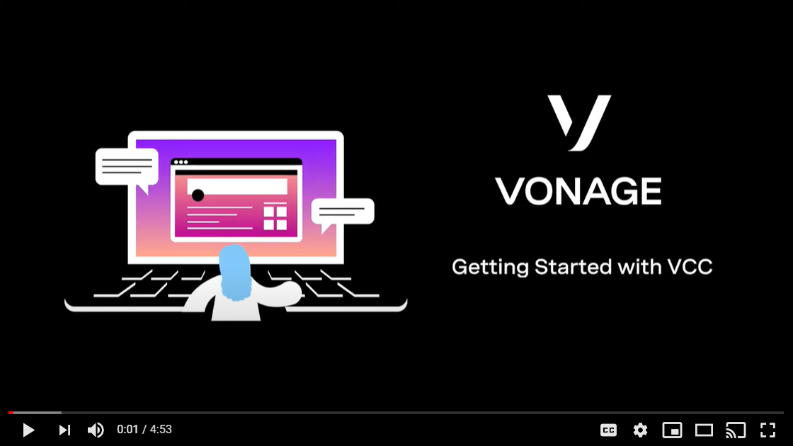 Getting Started with VCC demo video cover slide for Getting Started with VCC demo video